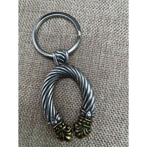 Vintage Brighton Horseshoe Keychain Silver Gold Unisex